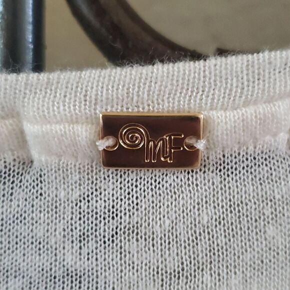 MARIA FILO Cream Top - Size Small - Picture 7 of 8